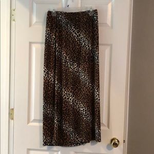 Cheetah print skirt